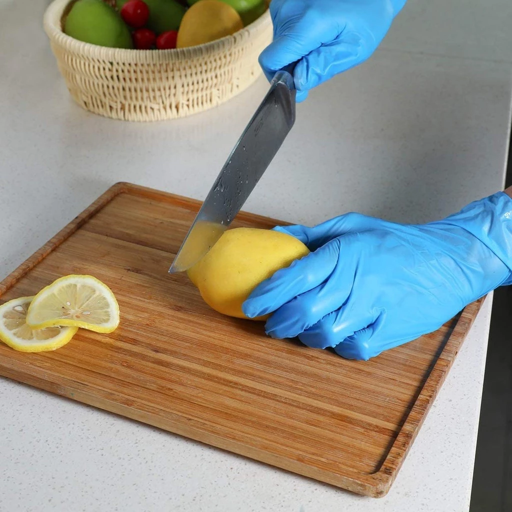 2% OFF 100pcs Disposable Nitrile Vinyl Blend Gloves