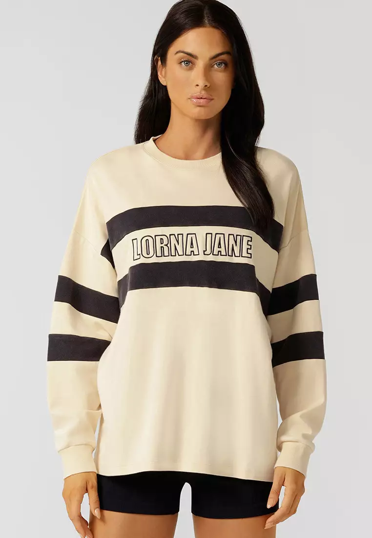 69% OFF Lorna Jane Throwback Oversized Sweatshirt