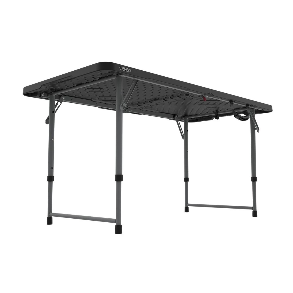 20% OFF LIFETIME 4FT BLK RSDNTL F/H ADJSTBLE TABLE #81135