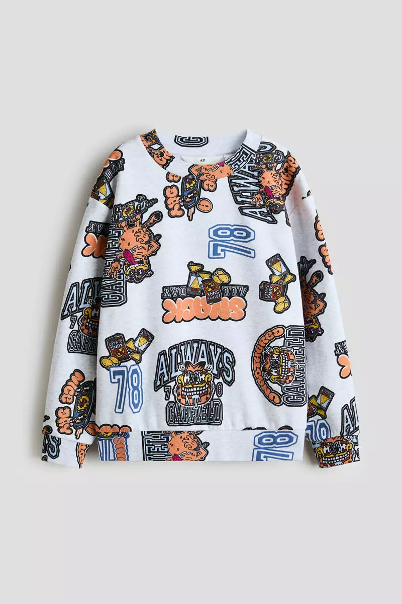 61% OFF H&M Printed sweatshirt