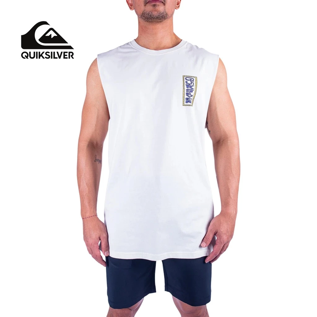 54% OFF Quiksilver Gh Qs Sunrse Bowl Mus Id White Mens Sleeveless Shirt