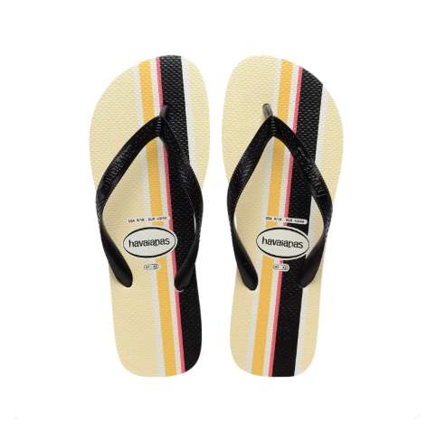 46% OFF Havaianas Top Nautical Stripe Flip Flops (White/Black)