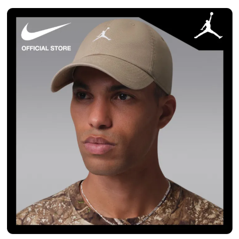 12% OFF Jordan Club Unstructured Curved-Bill HatHat - Khaki [HQ1963-247]