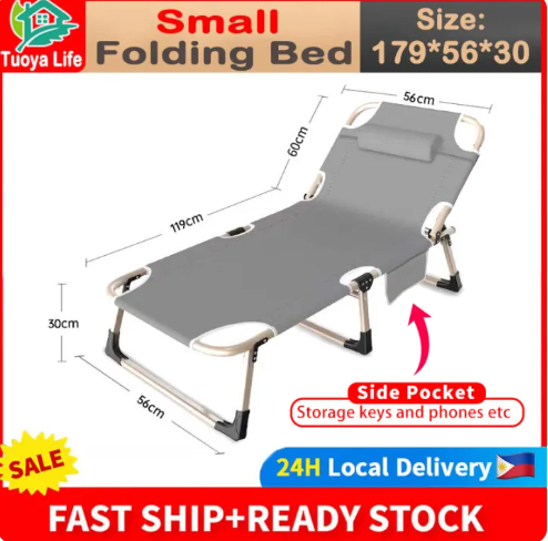 63% OFF Tuoya Folding Bed Portable Bed Single Bed With Foam Foldable Chair Thick Support 300KG Sofa Foldable Bed Outdoor Adjustable Brand New Folding Office Sleep Bed Easy To Carry Multifunction Without Installation Sitting, Leaning, Lying, Freely Does So