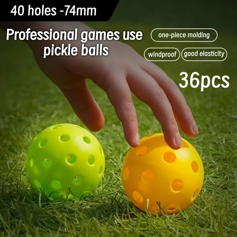 60% OFF Outdoor Pickleball Balls 40 Holes Outdoor And Indoor Pickleball Practice Balls in/outdoor