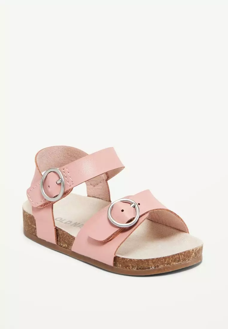54% OFF Old Navy Faux-Leather Buckled Strap Sandals for Baby