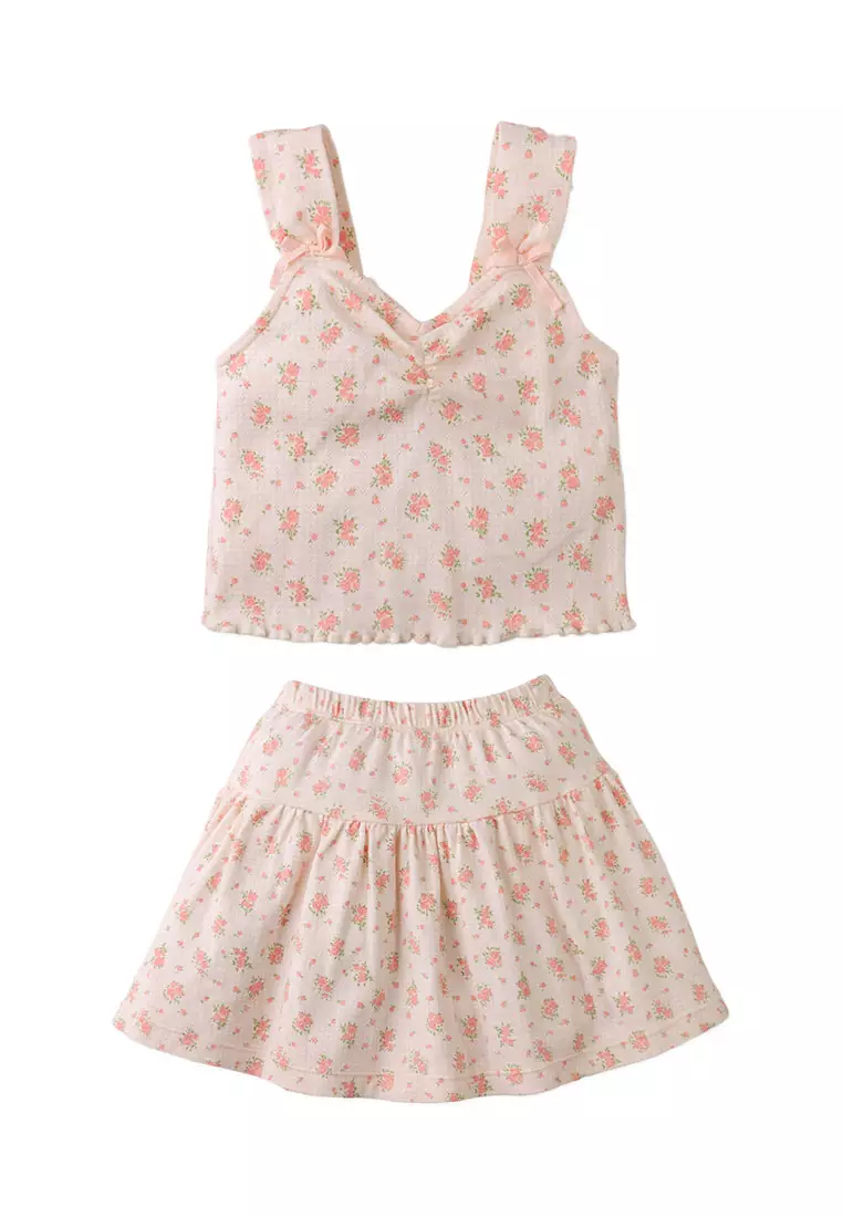 29% OFF Lilibet Skirt Set with Bow Details on Straps