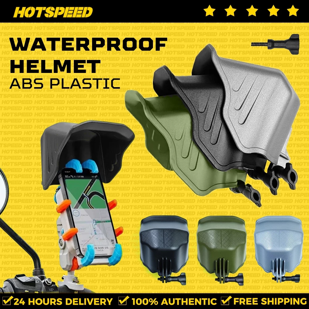 62% OFF HOTSPEED Motorcycle Phone Holder Waterproof Helmet Cover Cellphone Holder Sunshade Case Rainproof