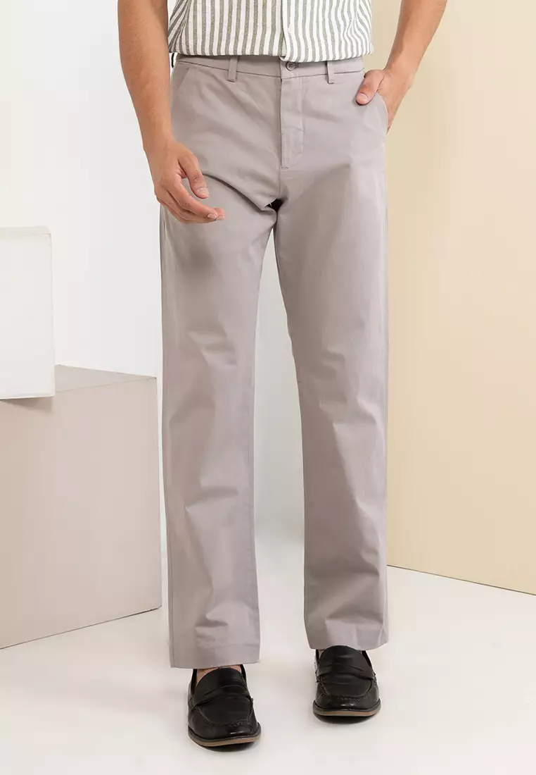 30% OFF Premium Sateen Straight Chinos