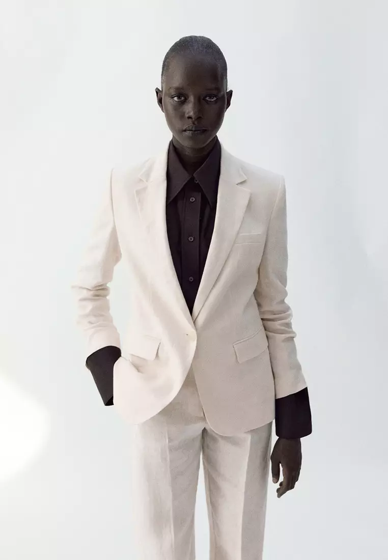 74% OFF Linen Suit Jacket