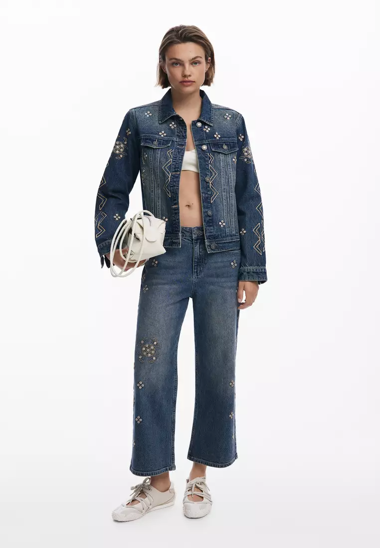 55% OFF Desigual Mirror culotte jeans