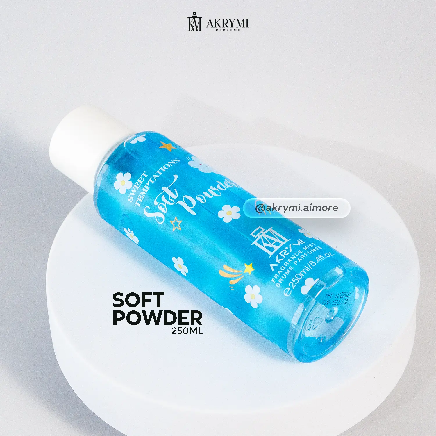 54% OFF AKRYMI Sweet Temptations Soft Powder 250ml  Fragrance Mist Perfume for Women Powdery Notes