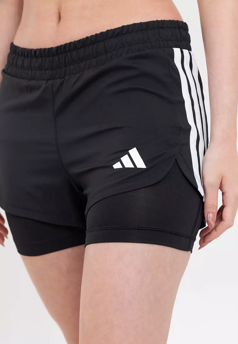 39% OFF ADIDAS Pacer Workout Woven 2in1 Shorts