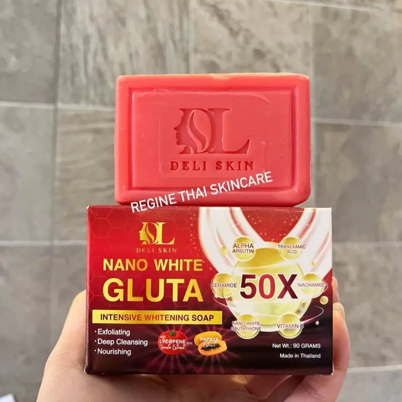 11% OFF DELI SKIN NANO WHITE GLUTA INTENSIVE WHITENING SOAP