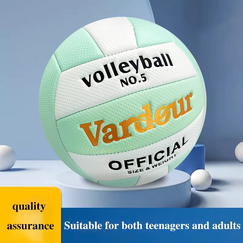 31% OFF 「Vardour」No.5 Soft Leather Volleyball for Adults - Rubber Airbag - Indoor/Outdoor/Beach