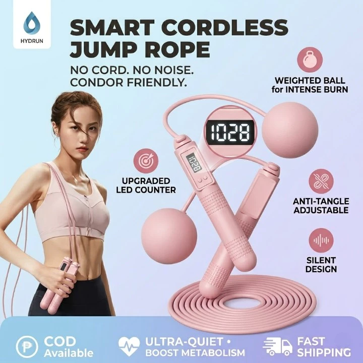 44% OFF Automatic Counting Cordless Jumping Rope With Adjustable Length Gym Home Sports Fitness Skipping