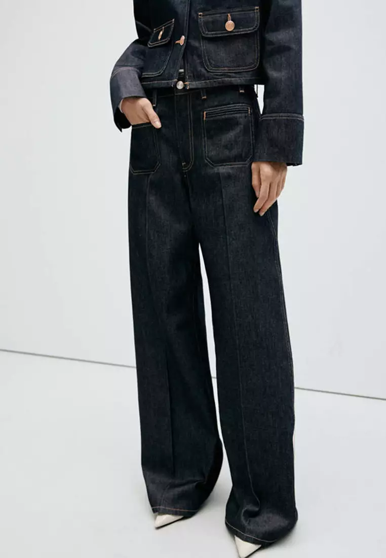 33% OFF Mango Wide Leg Jeans With Pockets