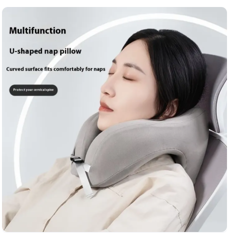 62% OFF Travel Pillow Neck Pillow Memory Foam 2 in 1 Multifunction nap pillow Breathable Soft Covering Portable Aircraft Travel