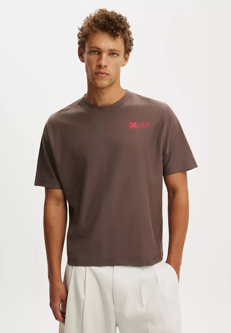 62% OFF Cropped Fit Graphic T-Shirt
