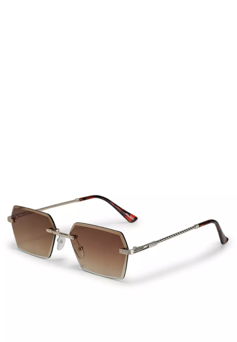 55% OFF Kaaolle Rimless Rectangular Sunglasses