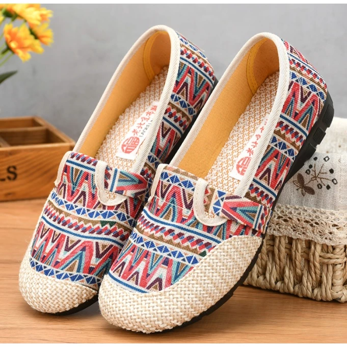20% OFF JY Women's Rubber Summer Flats Rattan Made Slip On Loafers#B202