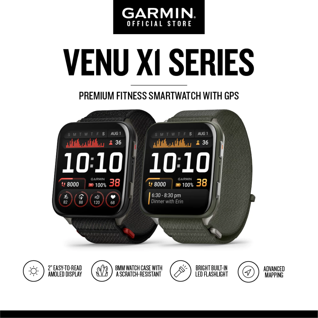 Garmin Venu X1, Wellness Advanced, GPS Smartwatch for Indoor/Outdoor Activities