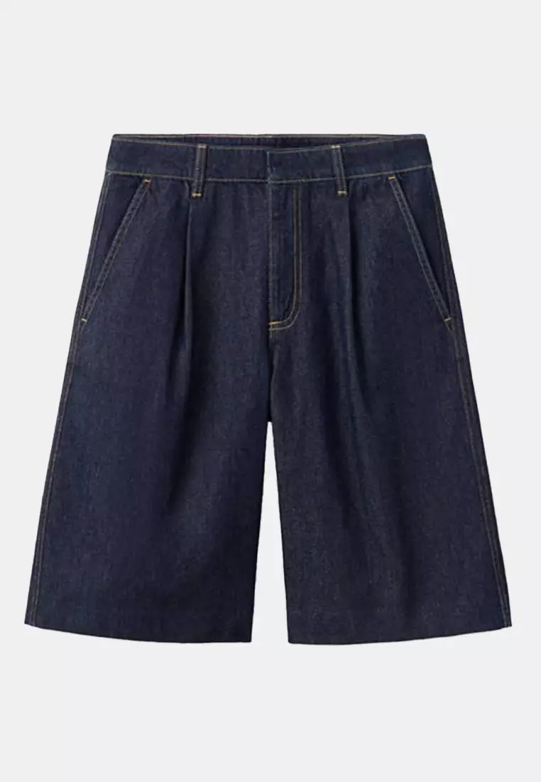 26% OFF Mango Straight Fit Pleat Bermuda Shorts