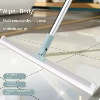 20% OFF Floor Window Wiper Scraper 180 Degrees Rotatable Hand Push Mop Sweeper Broom Household Fast-Drying Telescopic Floor Squeegee