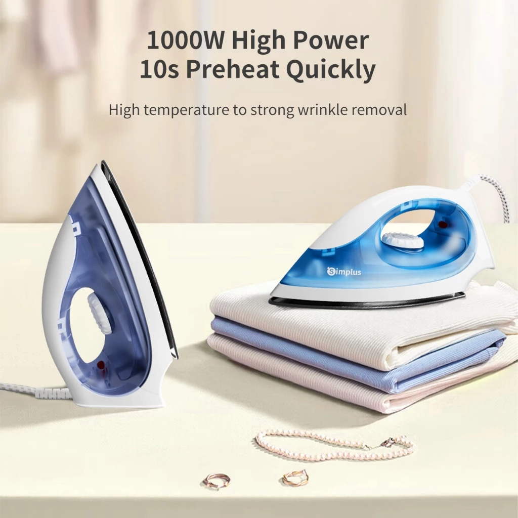 38% OFF Simplus Flat Iron Teflon Soleplate 1000W High Temperature
