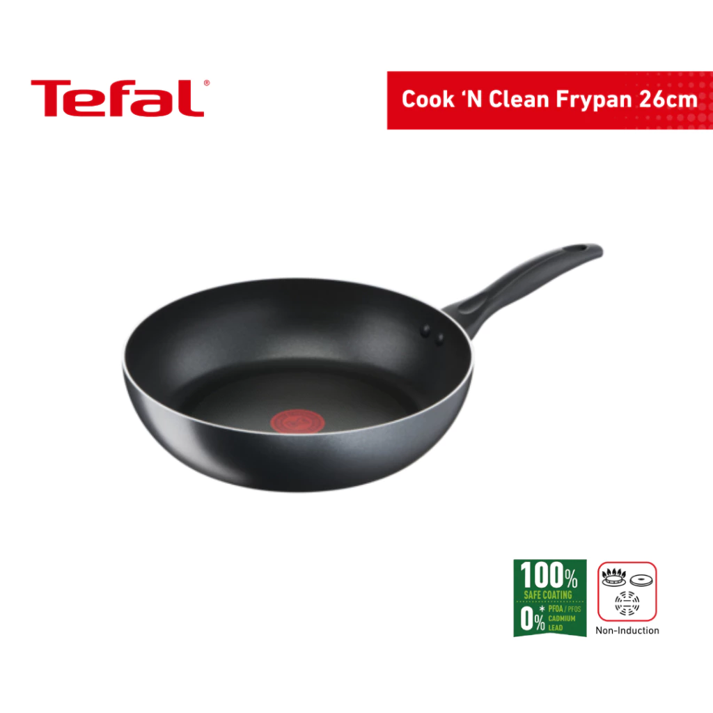 42% OFF Tefal Cook 'N Clean Frypan 26cm Non stick,No.1 Cookware*, PFOA Free, easy to clean, 16K resistant