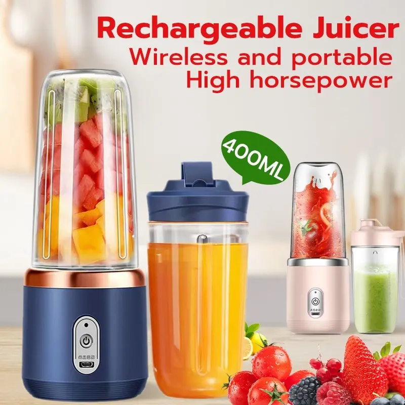50% OFF Portable Fruit Juicer Electric Blender Rechargeable Juicer Cup Tumbler Heavy Duty Fruit Squeezer