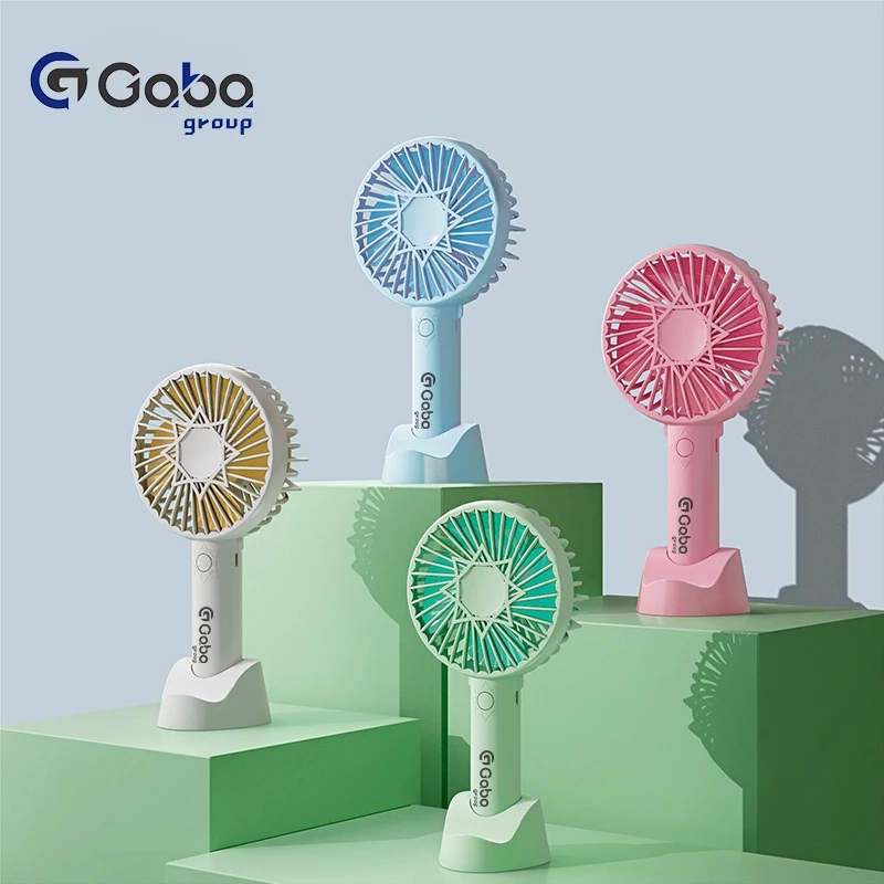 45% OFF Pocket fan Hand-Held Rechargeable Portable bladeless fan usb leaf mini fan handy fan charging fan
