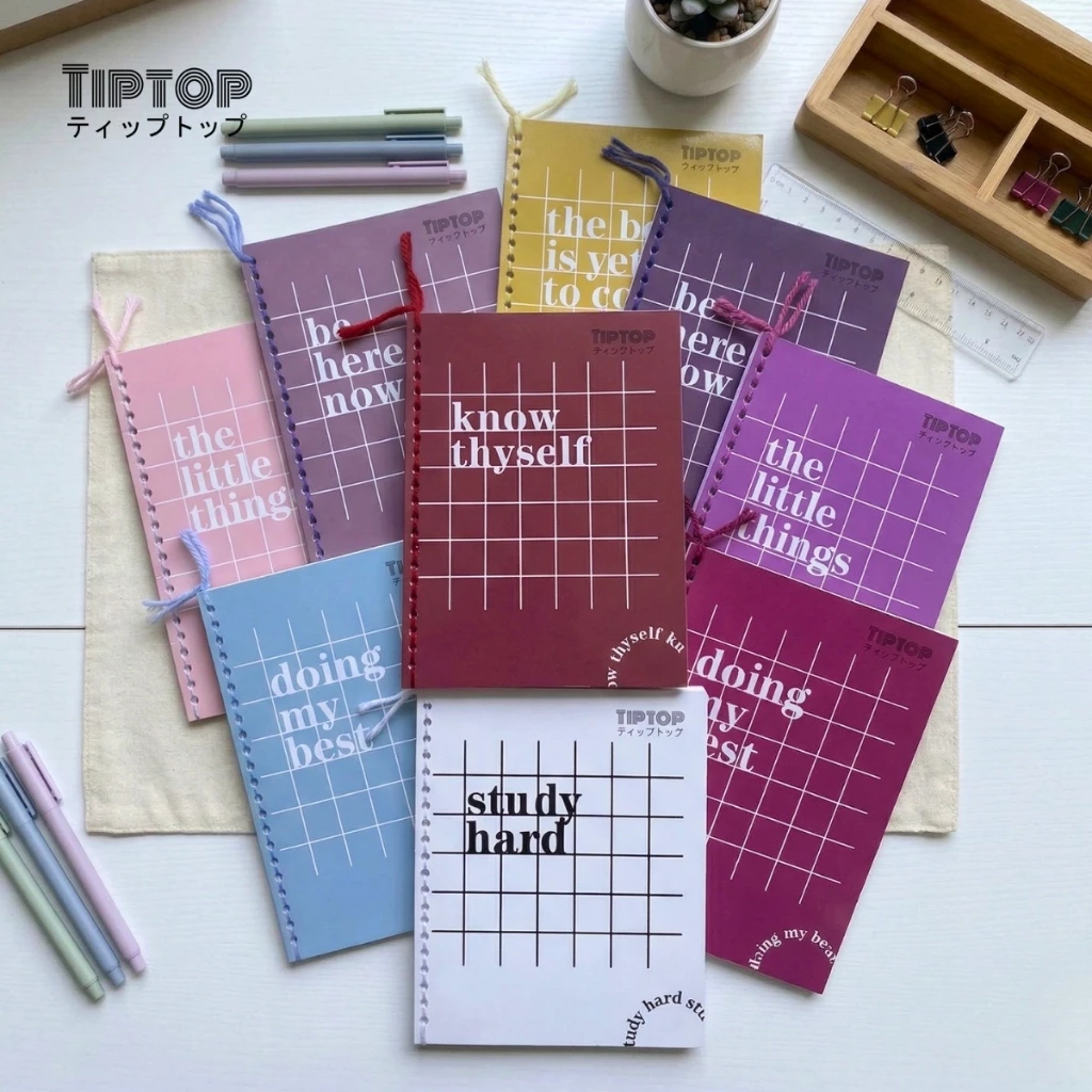 50% OFF Middle School Students Special Color Thread Notebook 10pic