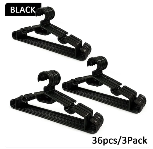 21% OFF 3DOZEN/36pcs Plastic hanger adult color hanger good quality availble (Round)