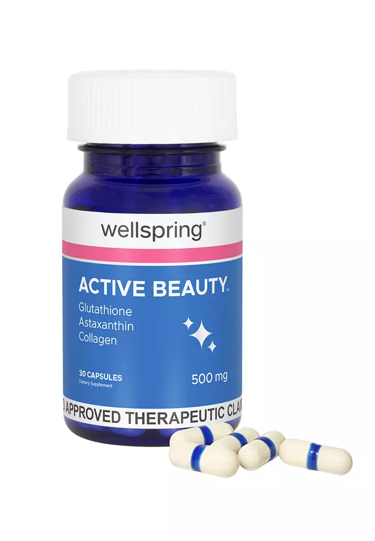 50% OFF WELLSPRING Active Beauty Collagen with Glutathione Capsules