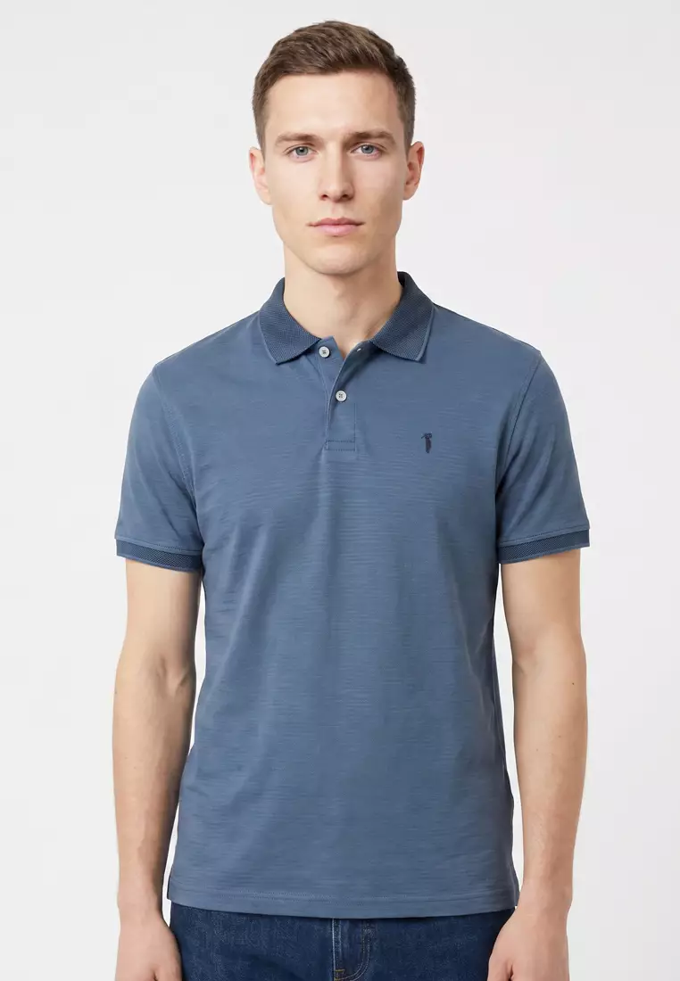 35% OFF Collared Shirt Jacquard