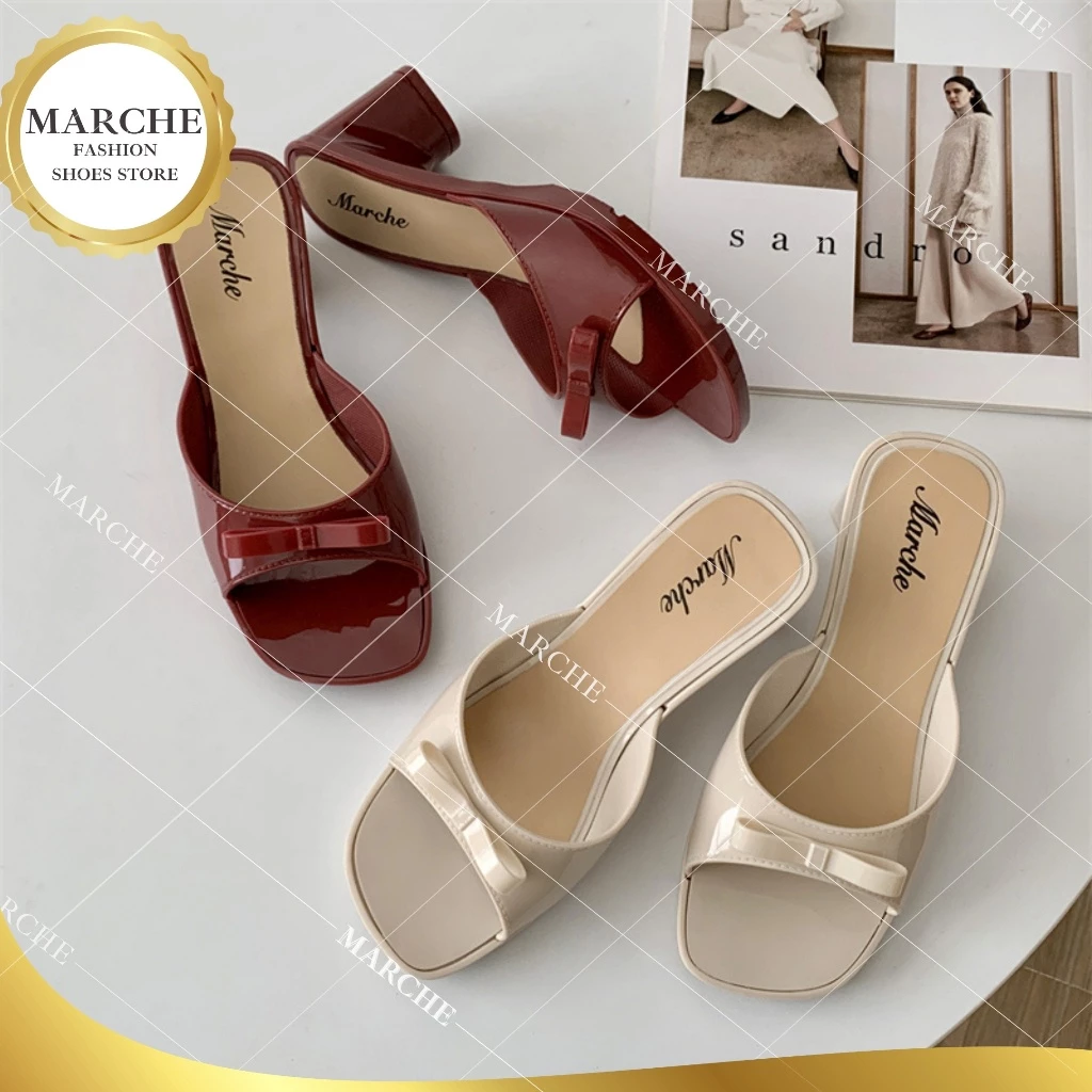 46% OFF Marche New French Fairy Summer Heels For Women One Strap With Ribbon Type Sandals (STANDARD SIZE)