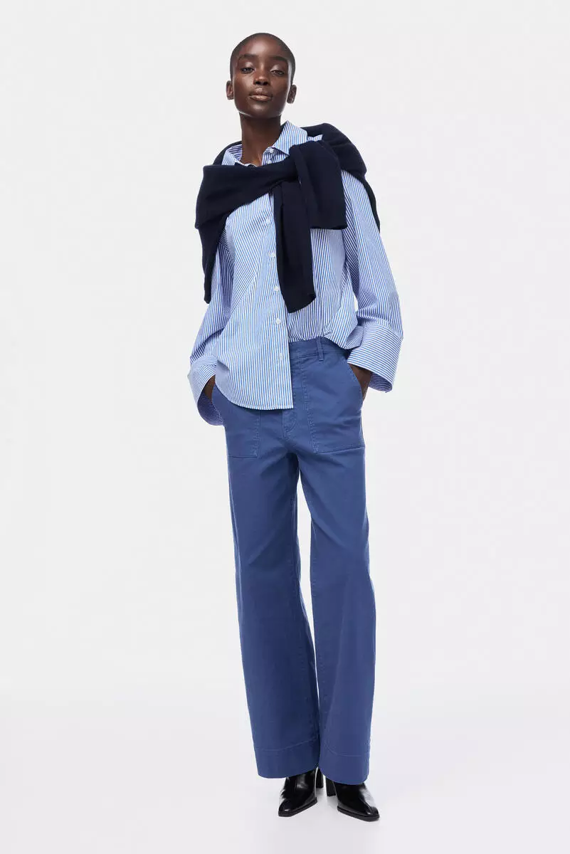 69% OFF Cotton canvas trousers