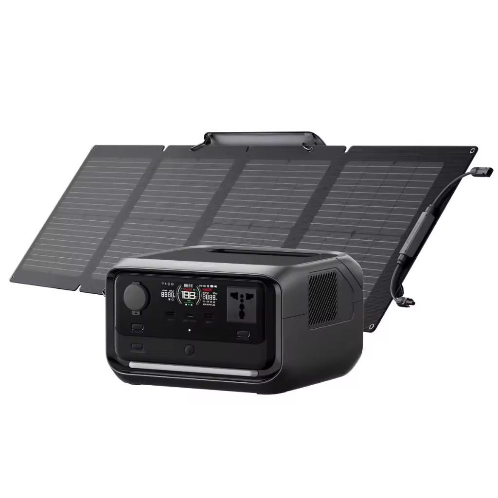 35% OFF EcoFlow Portable Power Station RIVER 3 Plus, 286Wh LiFePO4 Battery, 3 Up to 1200W AC Outlets, <10 MS UPS, Expandable to 858Wh, <30 dB Quiet, 1Hr Fast Charging Solar Generator for Outdoor Camping/RV