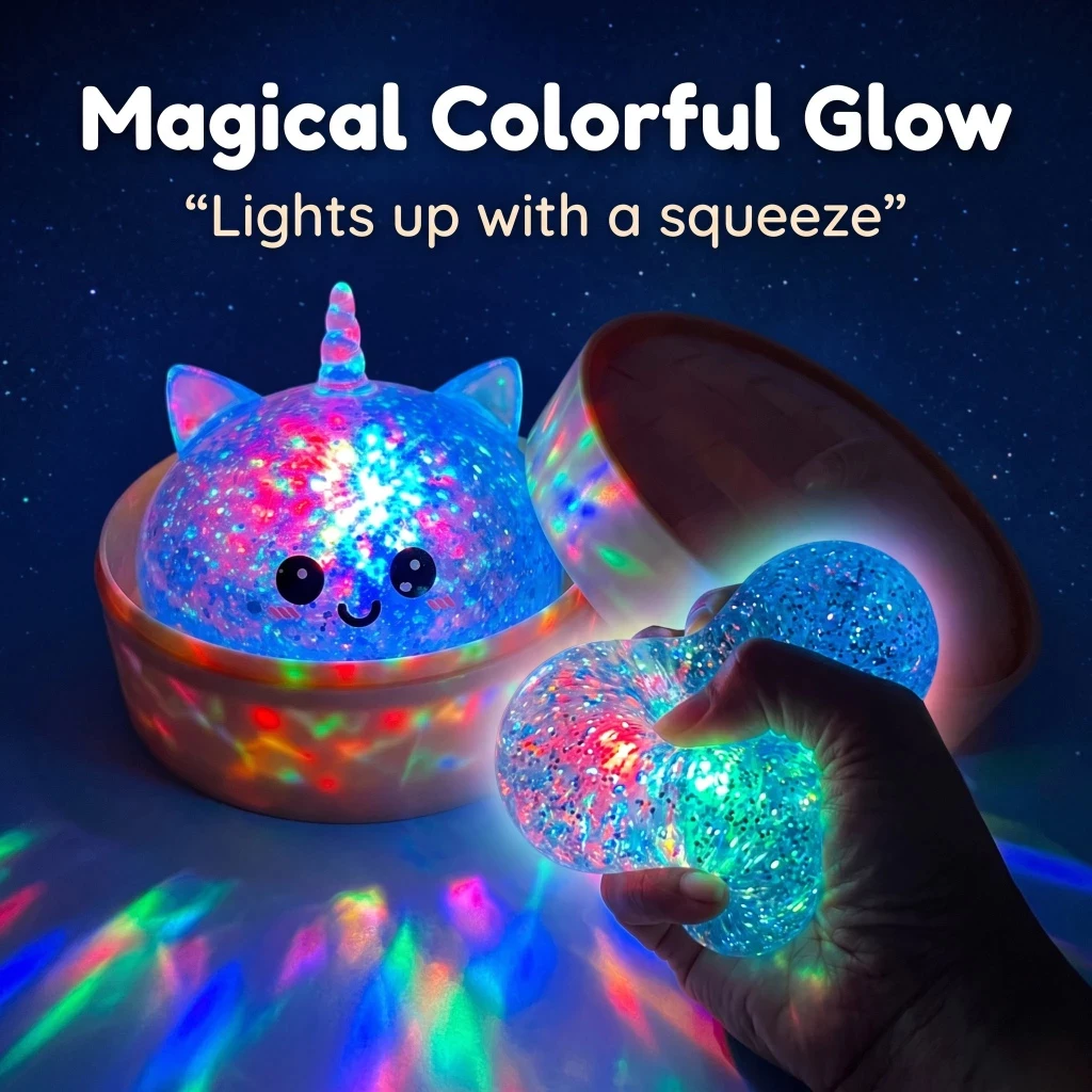 57% OFF New Christmas unicorn Glitter Dumpling Squeeze Squishy Bao Bun Sensory Toy Small Gift for Friends