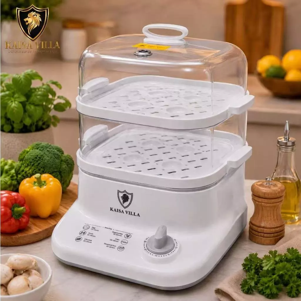 41% OFF Kaisa Villa 2-Layer Transparent Electric Steamer 8L Multi-Functional Steamer JD-6061