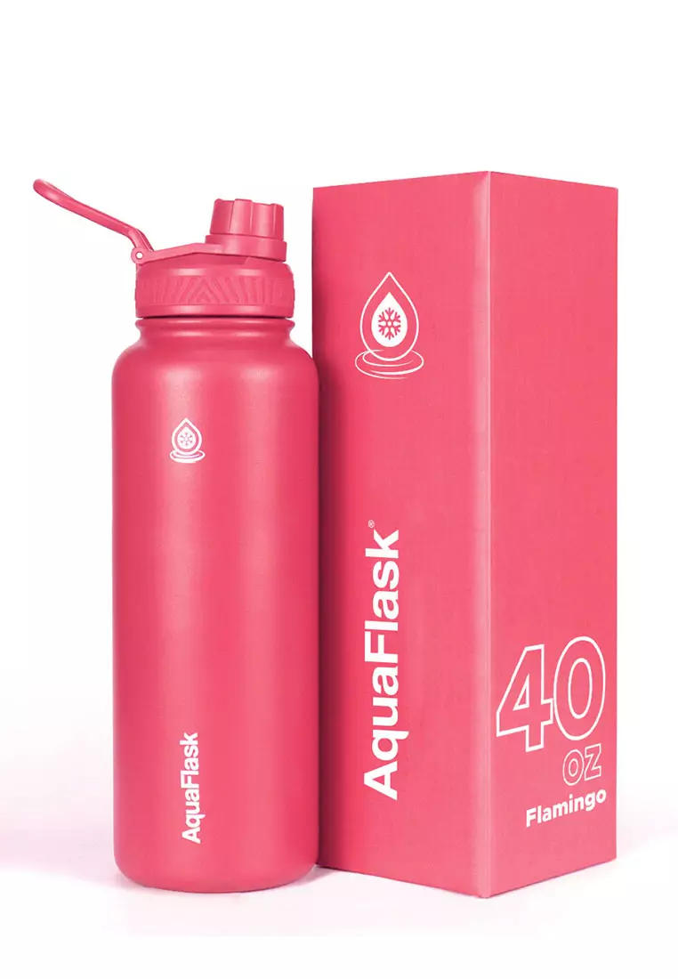 74% OFF Aquaflask 40oz Wide Mouth Water Bottle Flamingo
