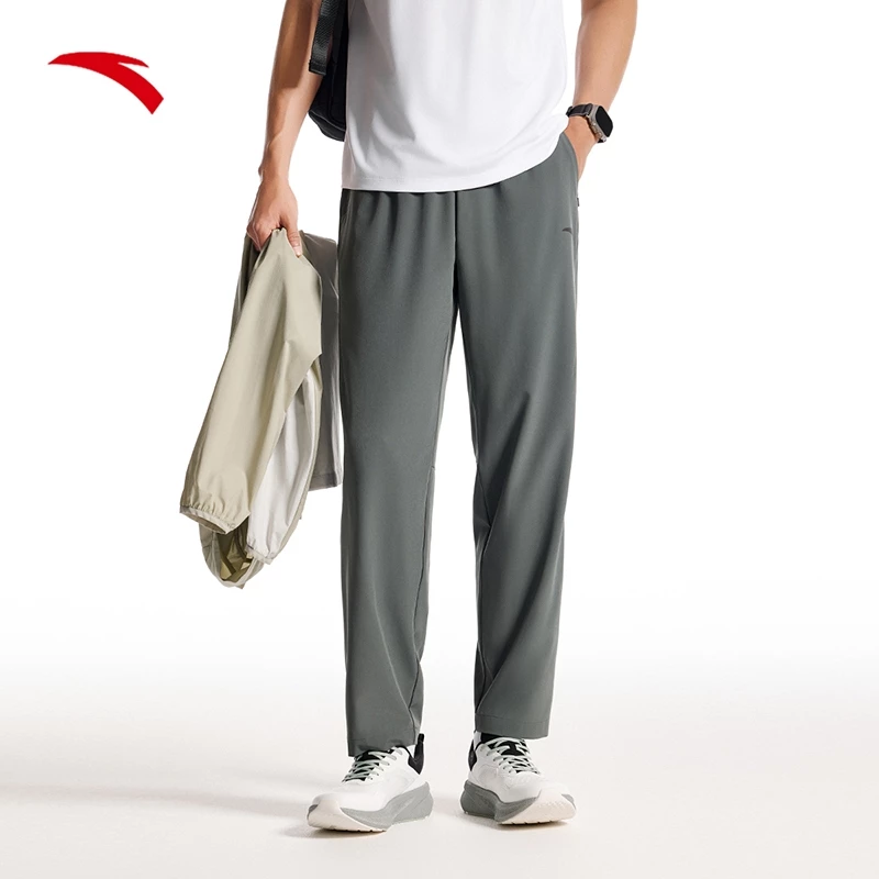 30% OFF ANTA Men Training Woven Track Pants Straight-Leg Fitness Running Training Trousers 9525B7509