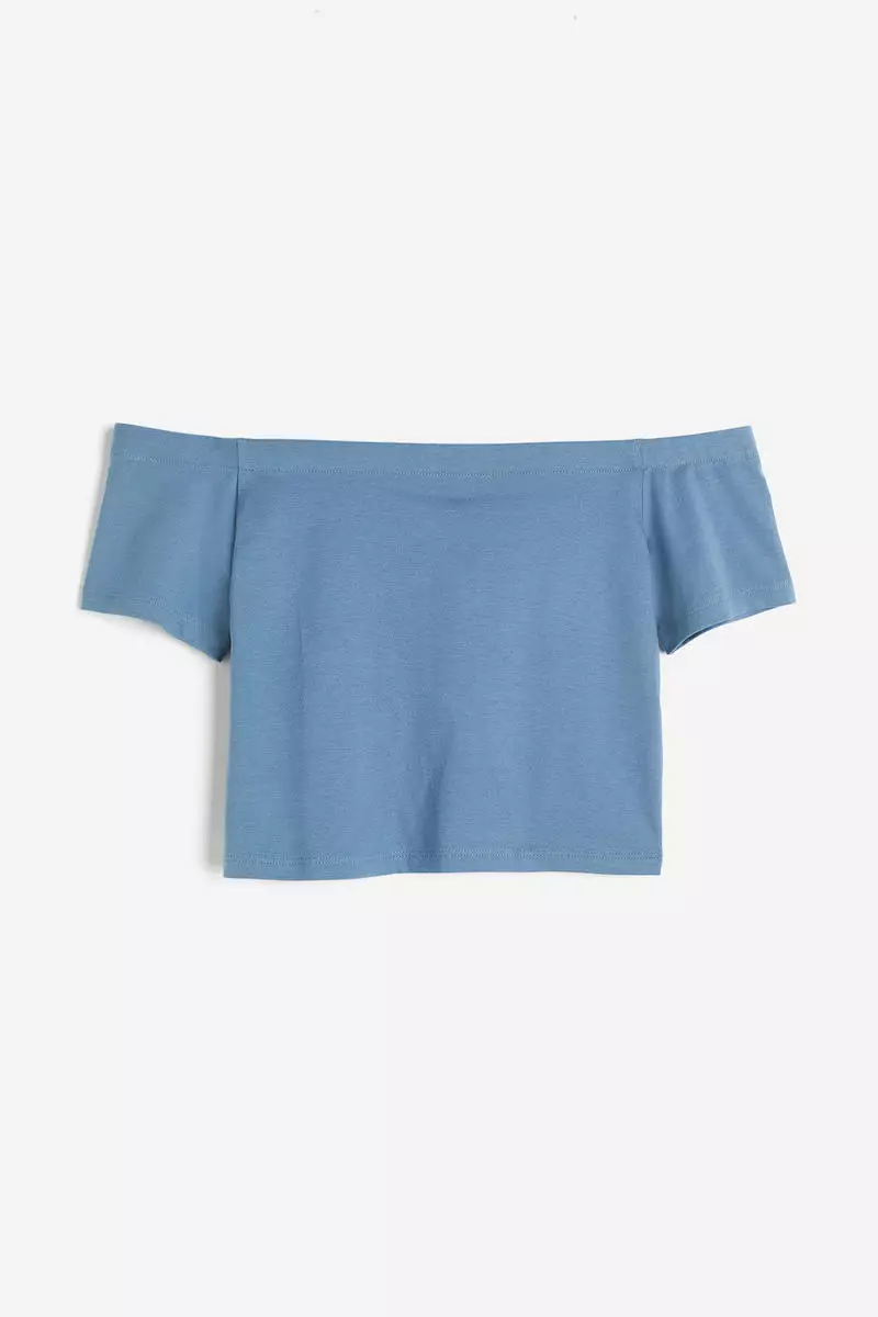 70% OFF Off-the-shoulder jersey top