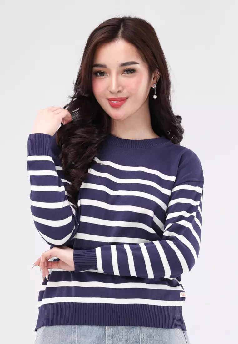 50% OFF Knitted Long Sleeve Blouse