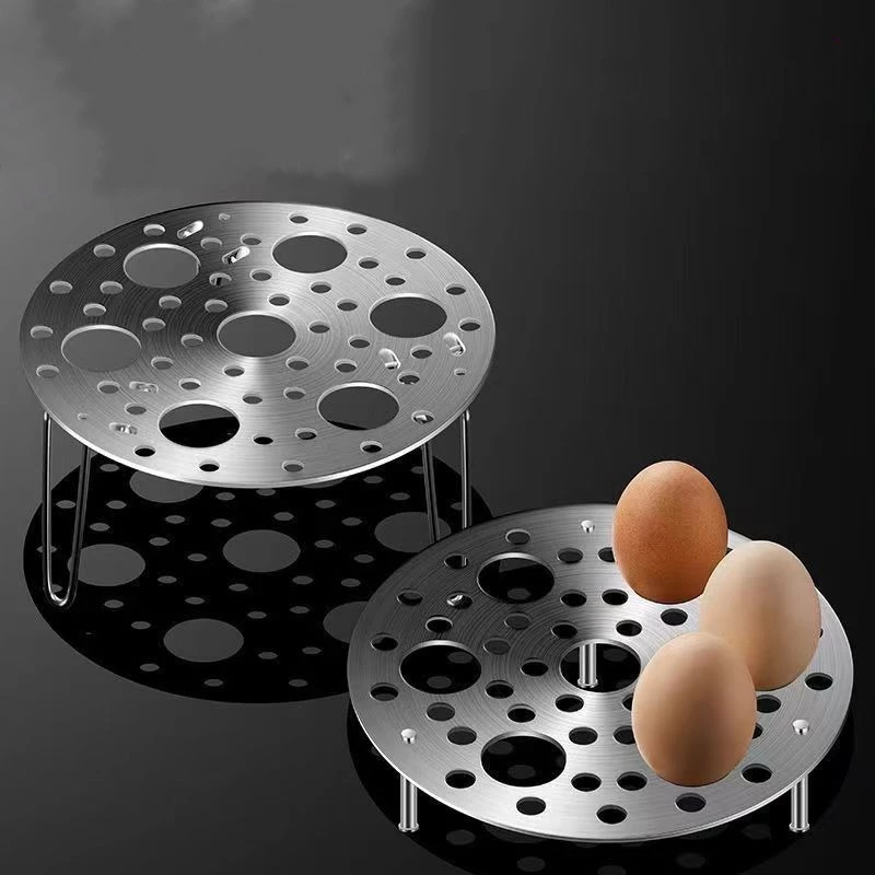 47% OFF Hot selling 304 stainless steel egg steamer rack, metal tripod, steamer rack, tray rack