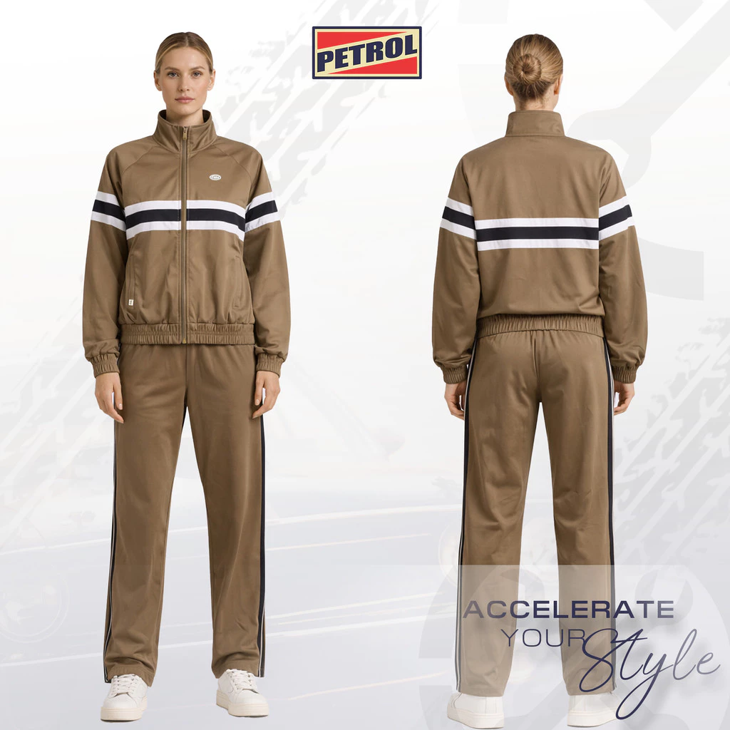 50% OFF Petrol Ladies Basic Non-Denim Jogger Pants Mid-Rise Fitting 197271 (Taupe)