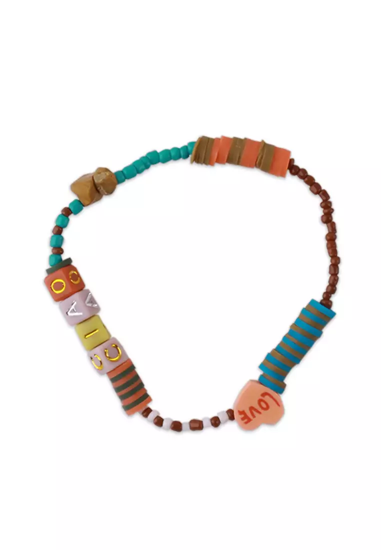 44% OFF JUST G "Ciao" Heishi And Beads Bracelet