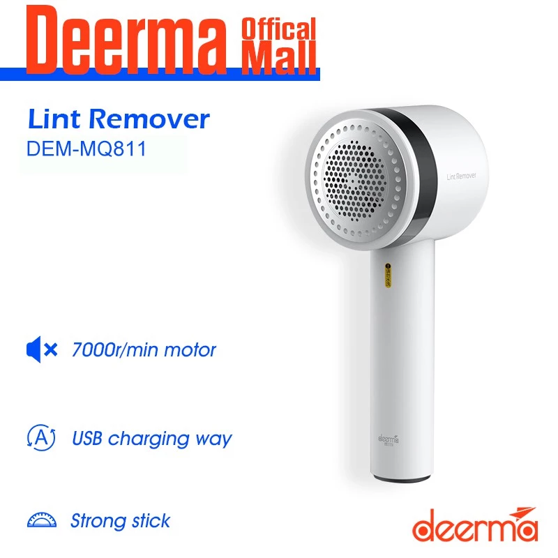 60% OFF Deerma Lint Clothes Hair Ball Remover Sweater Clothing Trimmer Fabrics Fuzz Shaver Portable