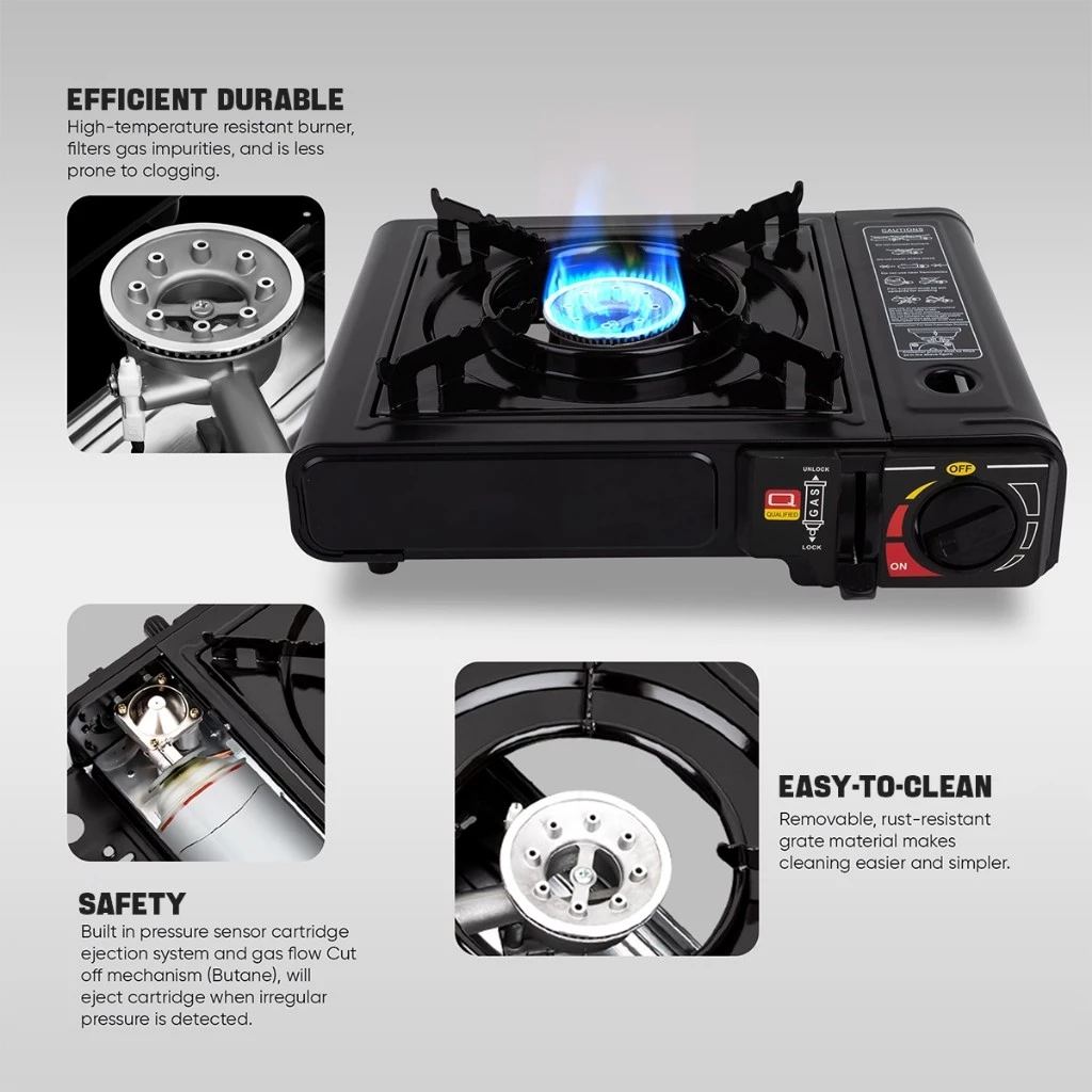 22% OFF Portable Butane Gas Stove Mini Camping Outdoor Picnic Barbecue Safe Explosion-Proof